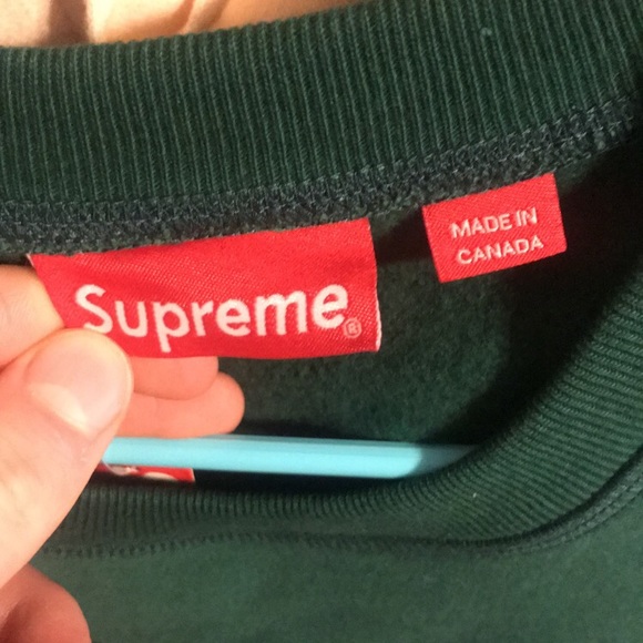 Supreme Fw18 green Crewneck - Picture 2 of 5
